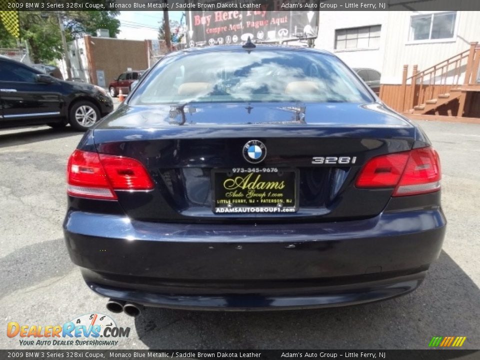 2009 BMW 3 Series 328xi Coupe Monaco Blue Metallic / Saddle Brown Dakota Leather Photo #6