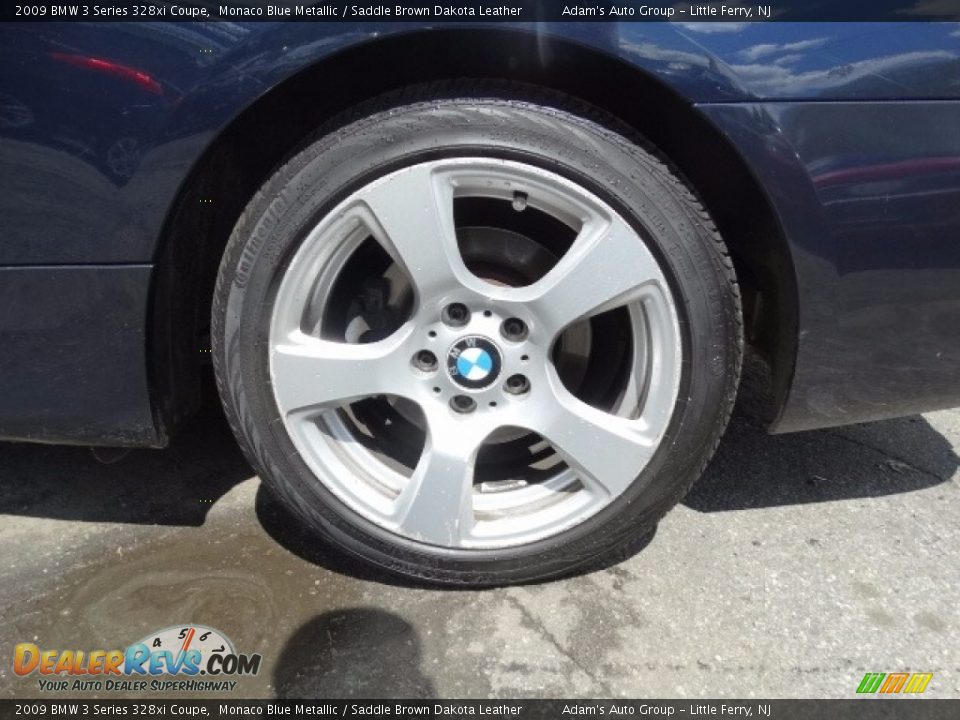 2009 BMW 3 Series 328xi Coupe Monaco Blue Metallic / Saddle Brown Dakota Leather Photo #9