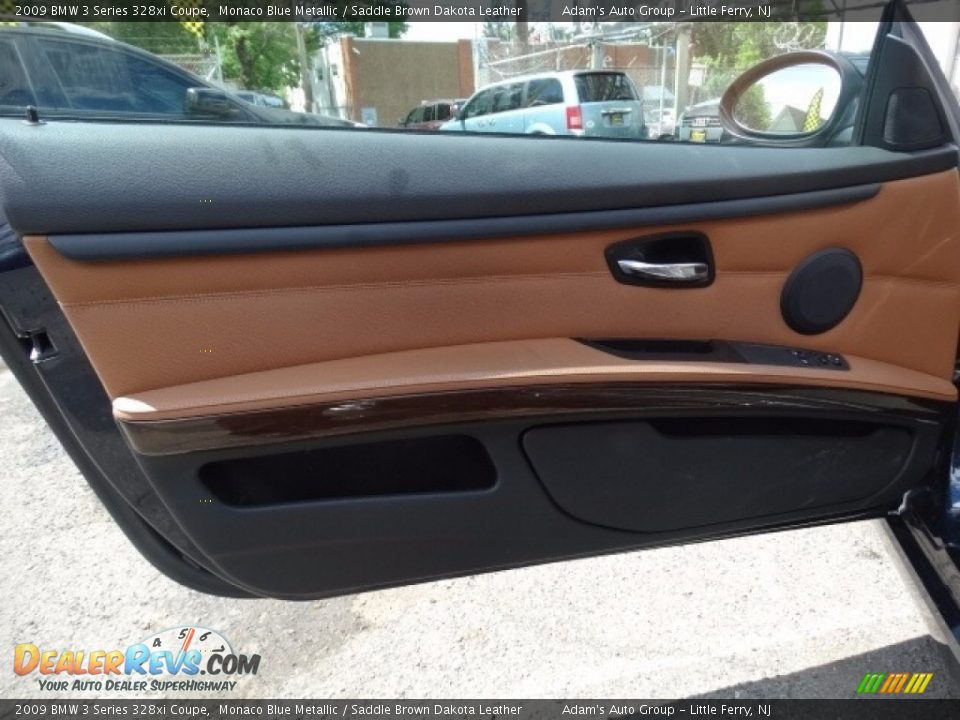2009 BMW 3 Series 328xi Coupe Monaco Blue Metallic / Saddle Brown Dakota Leather Photo #10