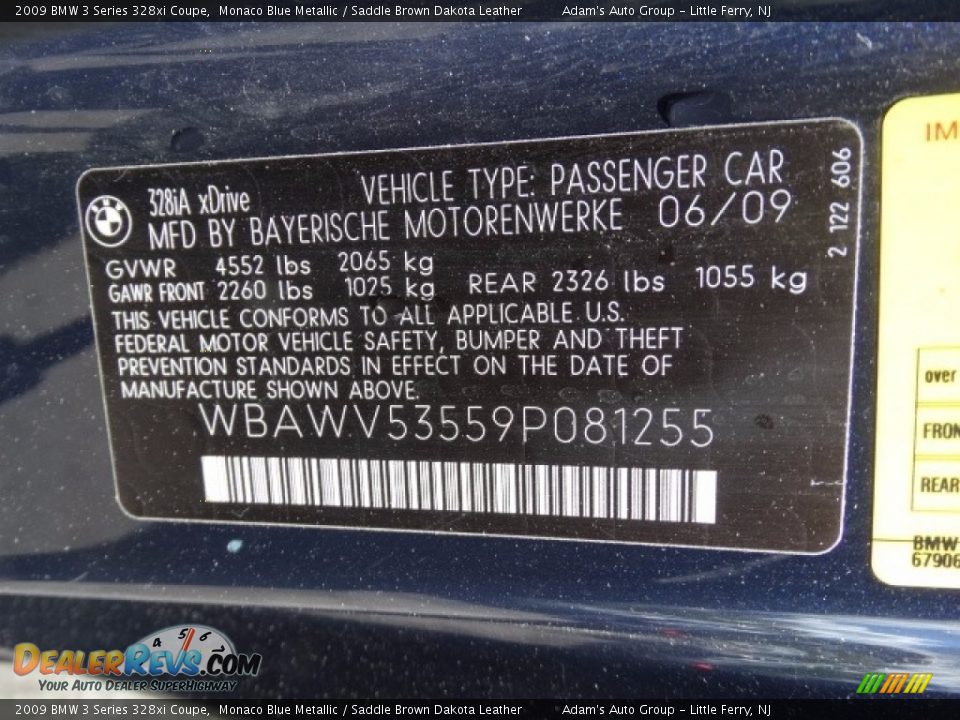 2009 BMW 3 Series 328xi Coupe Monaco Blue Metallic / Saddle Brown Dakota Leather Photo #14