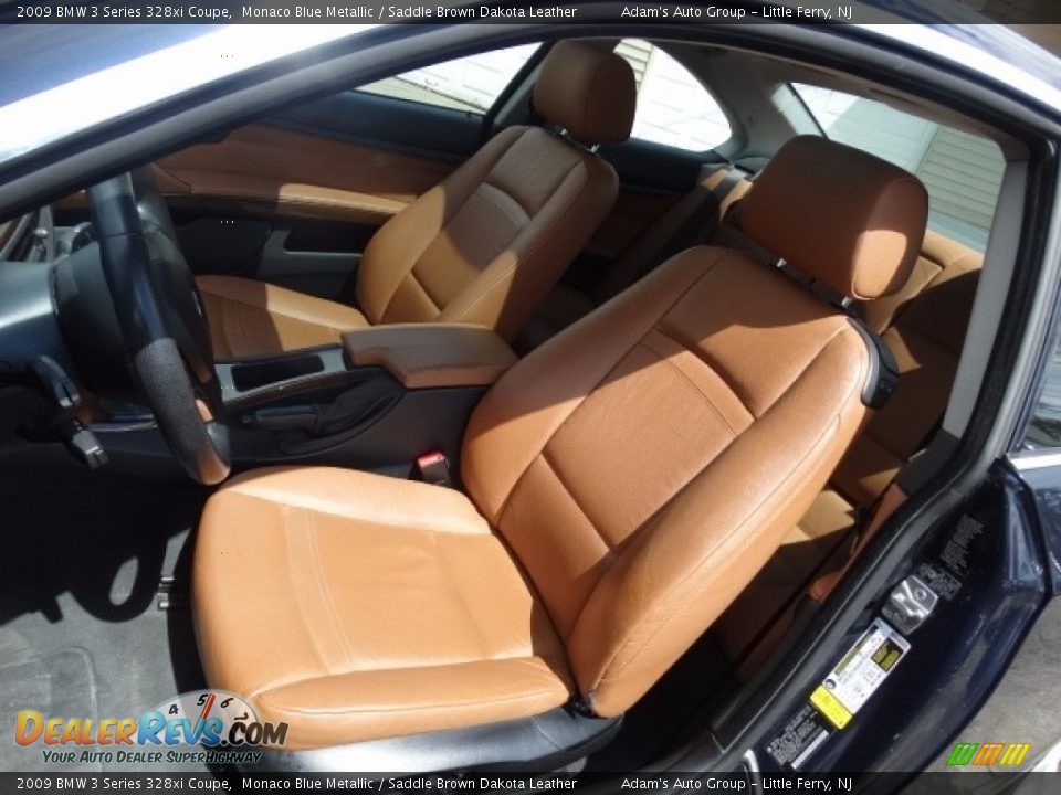 2009 BMW 3 Series 328xi Coupe Monaco Blue Metallic / Saddle Brown Dakota Leather Photo #17