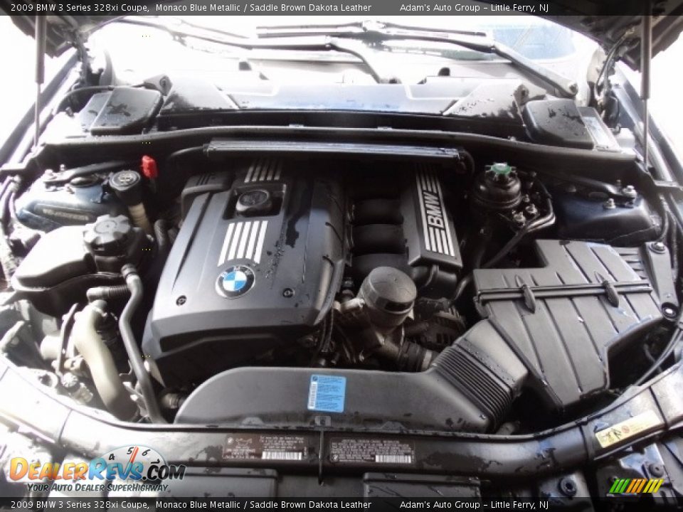 2009 BMW 3 Series 328xi Coupe Monaco Blue Metallic / Saddle Brown Dakota Leather Photo #26
