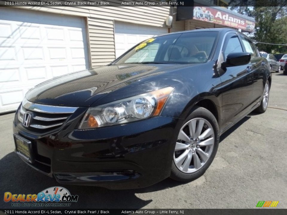 2011 Honda Accord EX-L Sedan Crystal Black Pearl / Black Photo #1