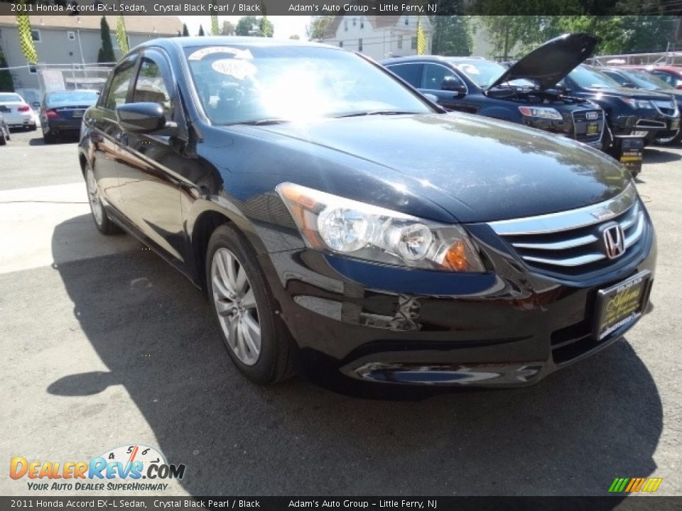 2011 Honda Accord EX-L Sedan Crystal Black Pearl / Black Photo #3