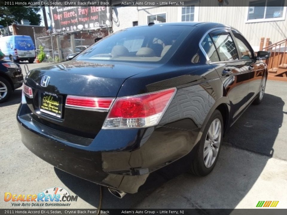 2011 Honda Accord EX-L Sedan Crystal Black Pearl / Black Photo #4
