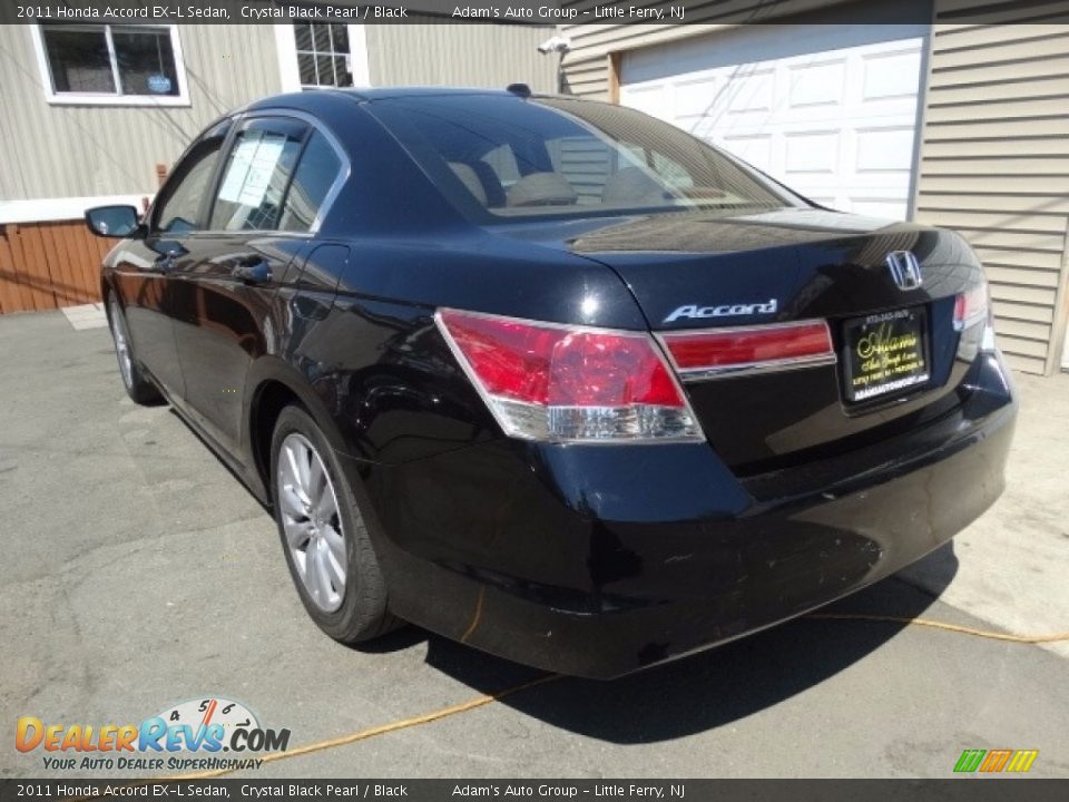 2011 Honda Accord EX-L Sedan Crystal Black Pearl / Black Photo #6