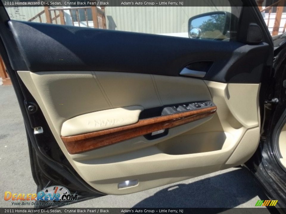 2011 Honda Accord EX-L Sedan Crystal Black Pearl / Black Photo #7