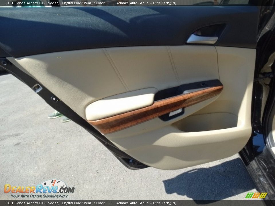 2011 Honda Accord EX-L Sedan Crystal Black Pearl / Black Photo #9