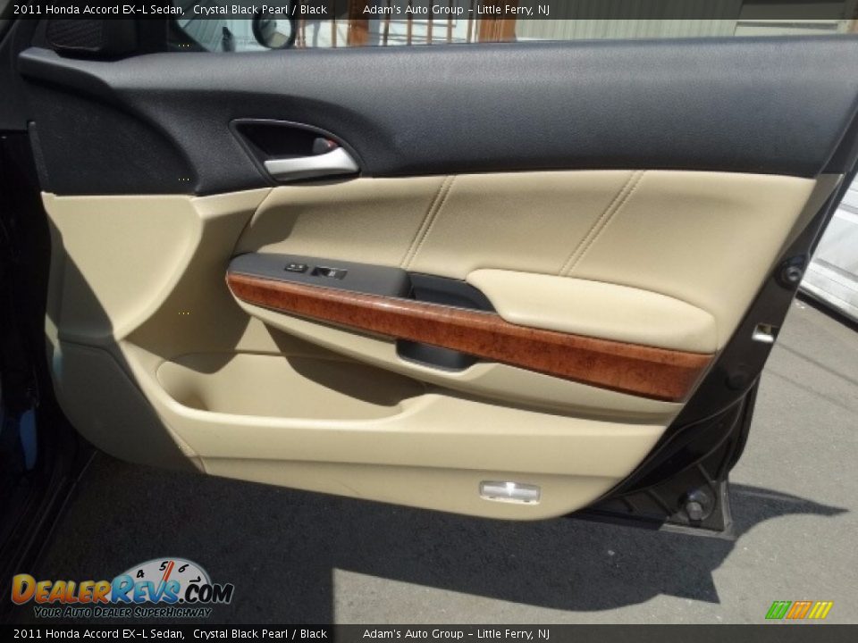 2011 Honda Accord EX-L Sedan Crystal Black Pearl / Black Photo #11