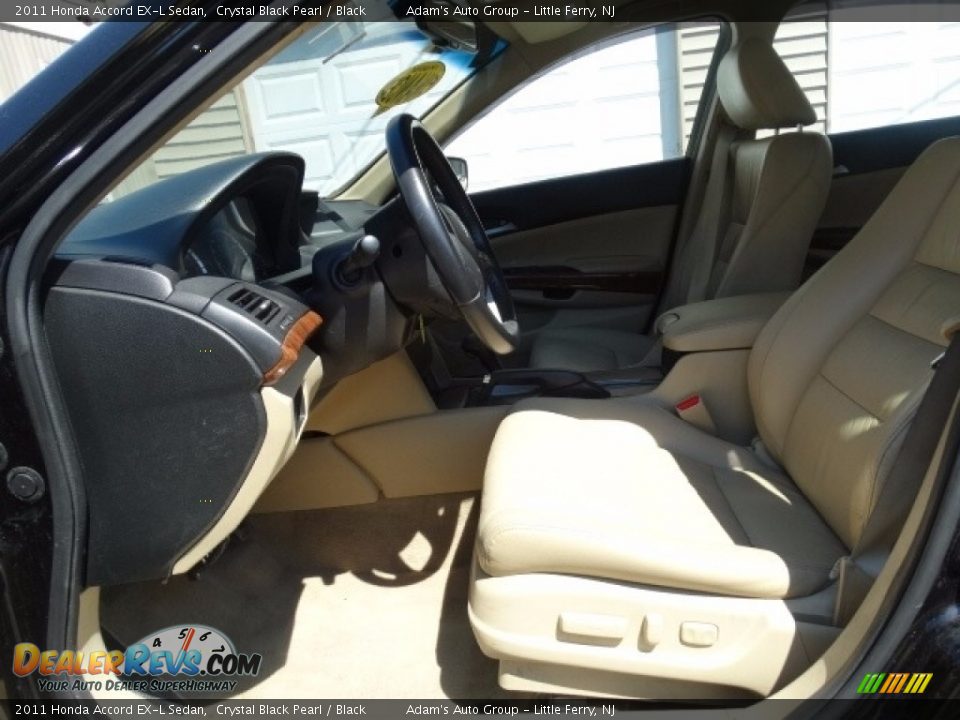 2011 Honda Accord EX-L Sedan Crystal Black Pearl / Black Photo #13