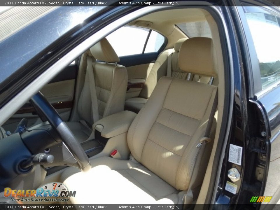 2011 Honda Accord EX-L Sedan Crystal Black Pearl / Black Photo #14