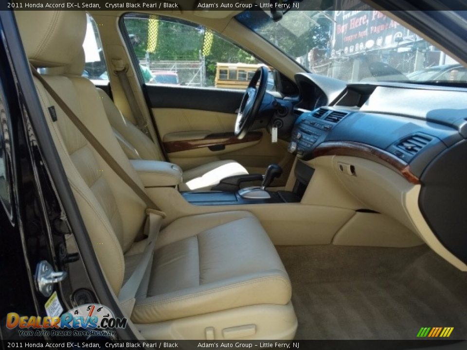 2011 Honda Accord EX-L Sedan Crystal Black Pearl / Black Photo #18