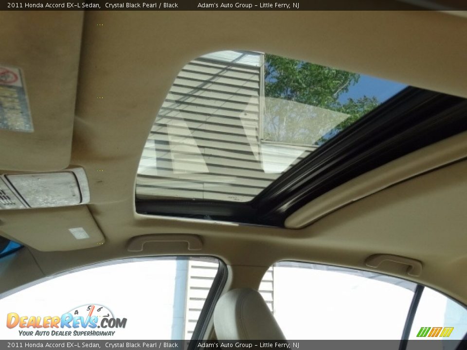 2011 Honda Accord EX-L Sedan Crystal Black Pearl / Black Photo #19