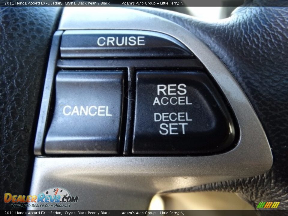 2011 Honda Accord EX-L Sedan Crystal Black Pearl / Black Photo #21