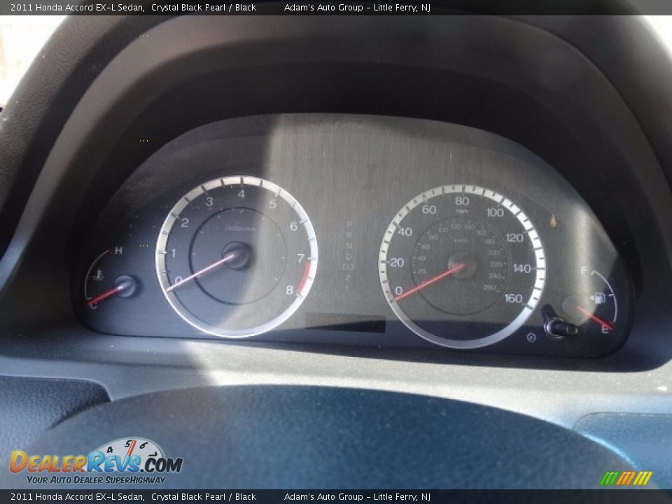 2011 Honda Accord EX-L Sedan Crystal Black Pearl / Black Photo #22