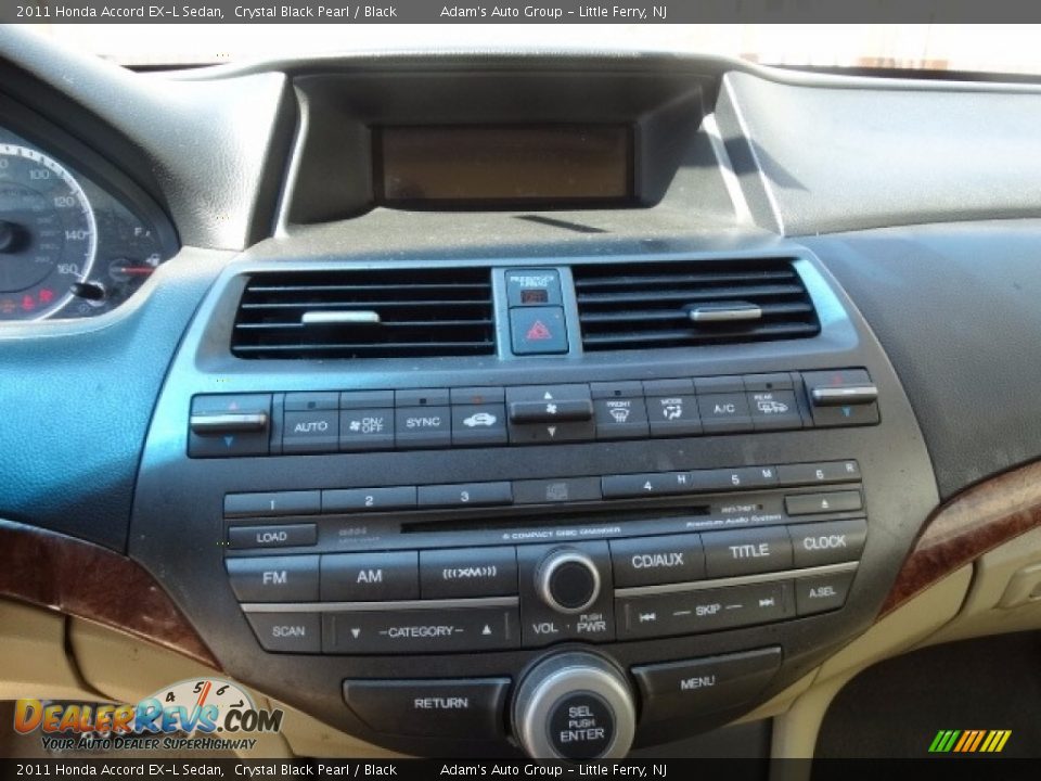 2011 Honda Accord EX-L Sedan Crystal Black Pearl / Black Photo #23