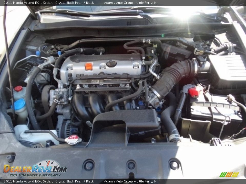 2011 Honda Accord EX-L Sedan Crystal Black Pearl / Black Photo #25