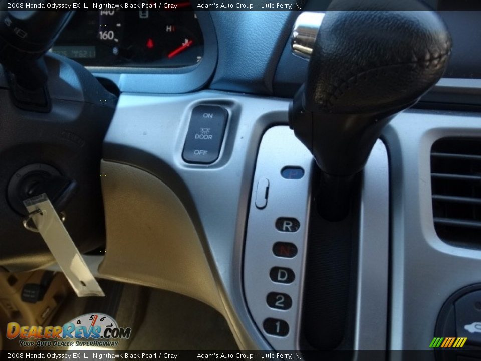 2008 Honda Odyssey EX-L Nighthawk Black Pearl / Gray Photo #36