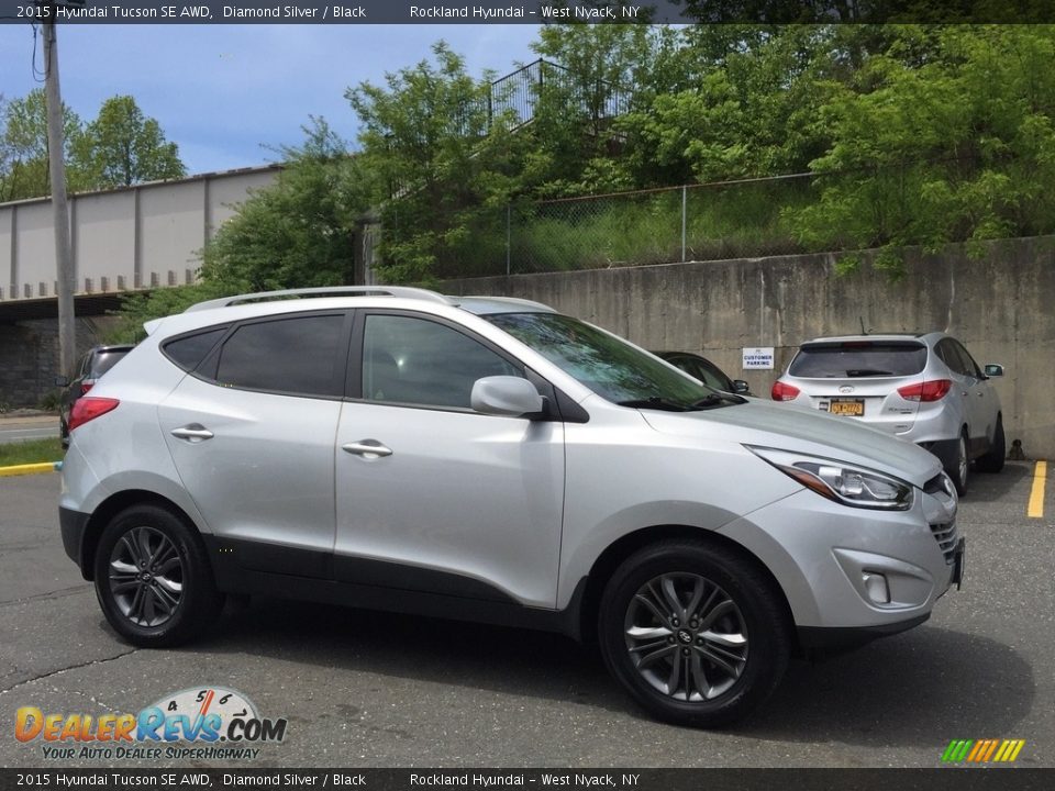 2015 Hyundai Tucson SE AWD Diamond Silver / Black Photo #3