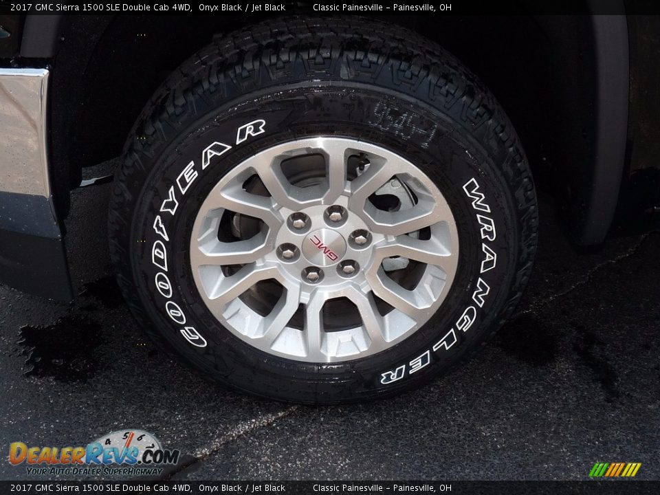 2017 GMC Sierra 1500 SLE Double Cab 4WD Onyx Black / Jet Black Photo #5