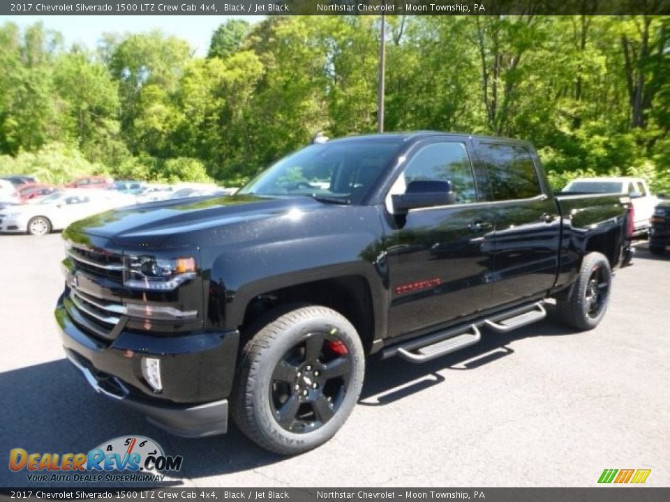 2017 Chevrolet Silverado 1500 LTZ Crew Cab 4x4 Black / Jet Black Photo #1