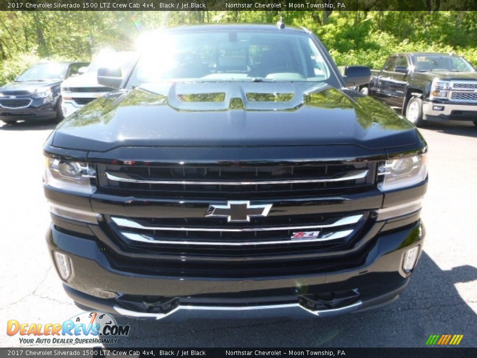 2017 Chevrolet Silverado 1500 LTZ Crew Cab 4x4 Black / Jet Black Photo #2