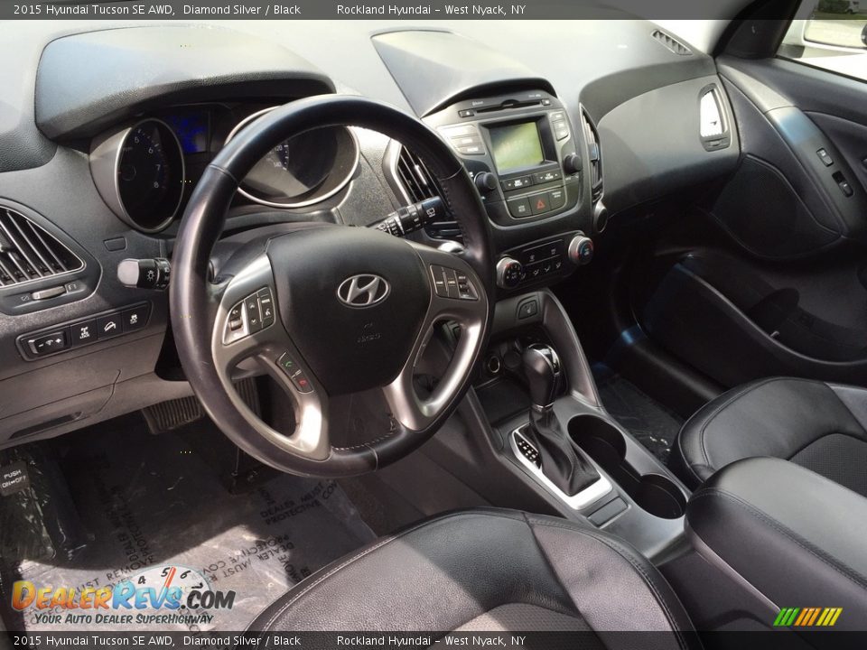2015 Hyundai Tucson SE AWD Diamond Silver / Black Photo #9