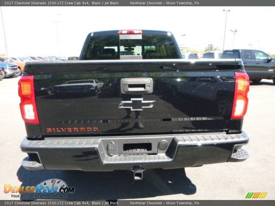 2017 Chevrolet Silverado 1500 LTZ Crew Cab 4x4 Black / Jet Black Photo #5