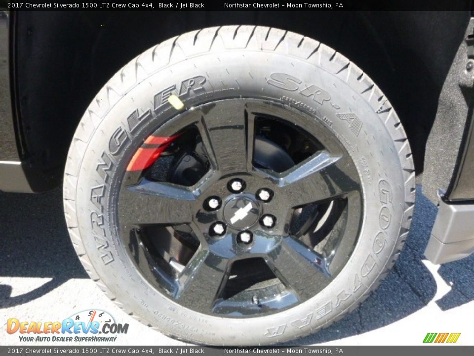 2017 Chevrolet Silverado 1500 LTZ Crew Cab 4x4 Black / Jet Black Photo #8
