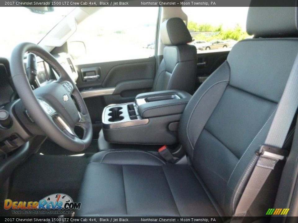 2017 Chevrolet Silverado 1500 LTZ Crew Cab 4x4 Black / Jet Black Photo #15