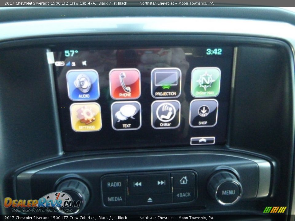 2017 Chevrolet Silverado 1500 LTZ Crew Cab 4x4 Black / Jet Black Photo #17