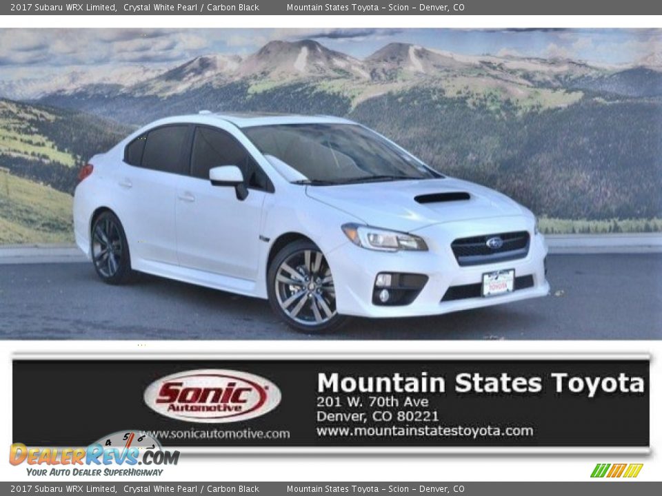 2017 Subaru WRX Limited Crystal White Pearl / Carbon Black Photo #1