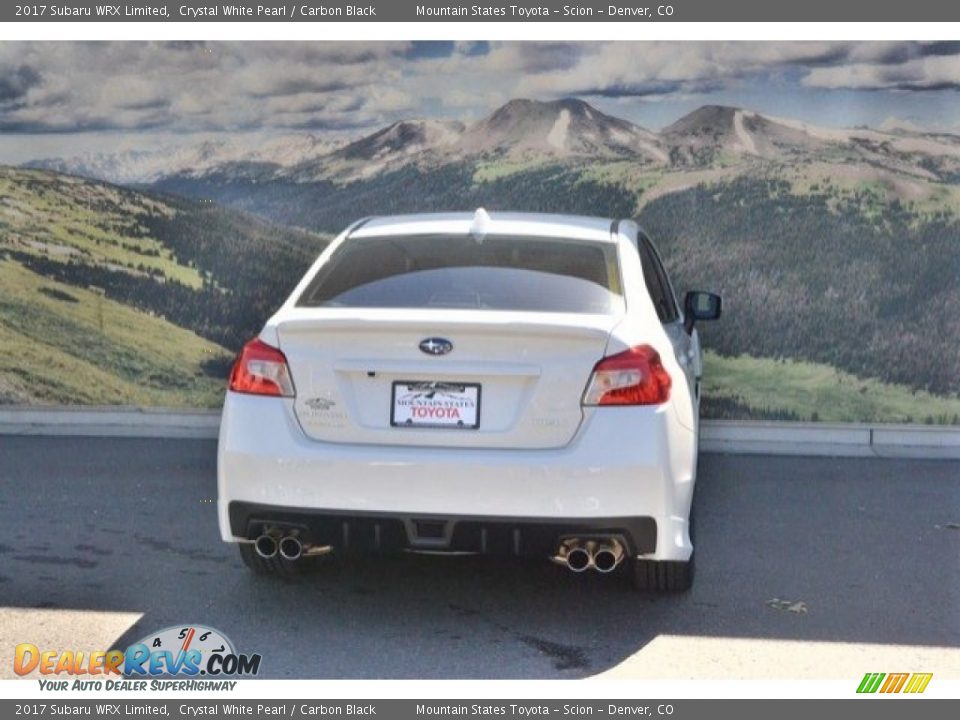 2017 Subaru WRX Limited Crystal White Pearl / Carbon Black Photo #9