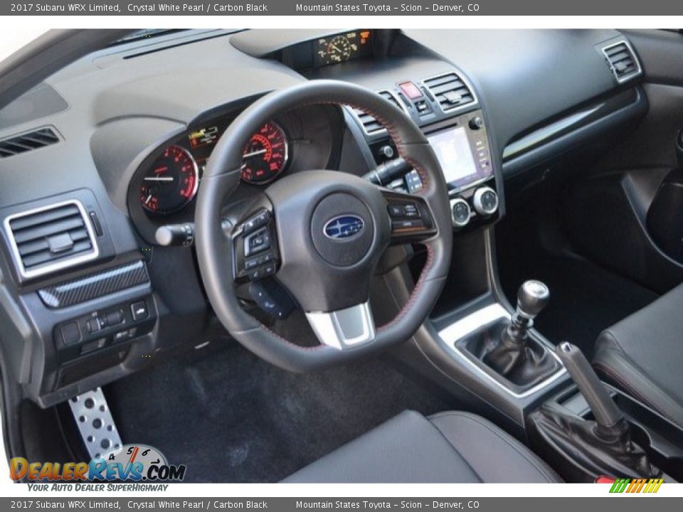 Carbon Black Interior - 2017 Subaru WRX Limited Photo #10