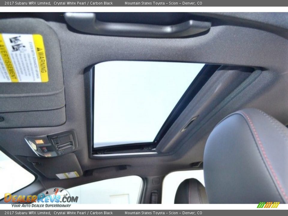 2017 Subaru WRX Limited Crystal White Pearl / Carbon Black Photo #14