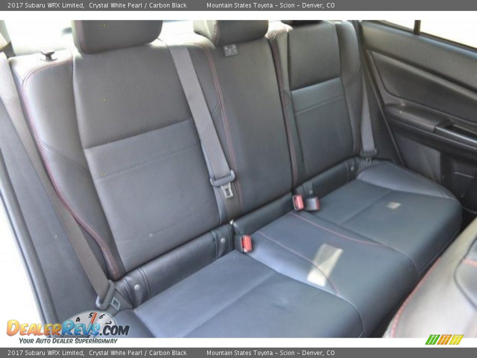 Rear Seat of 2017 Subaru WRX Limited Photo #24