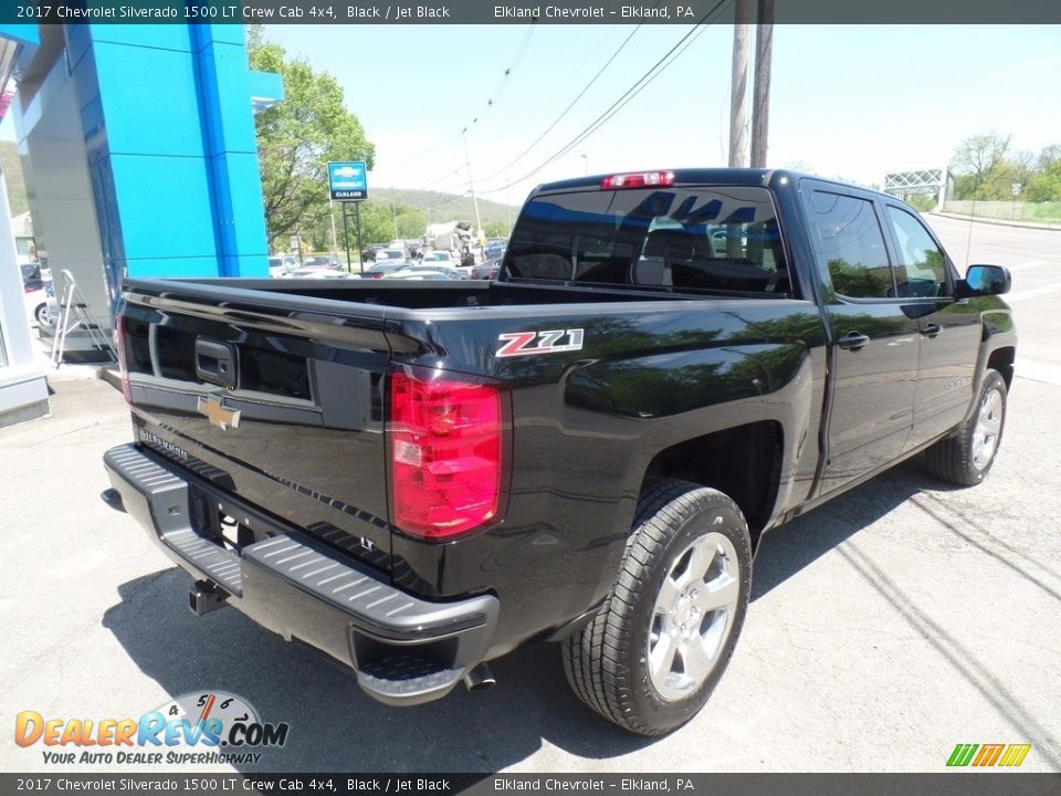 2017 Chevrolet Silverado 1500 LT Crew Cab 4x4 Black / Jet Black Photo #5