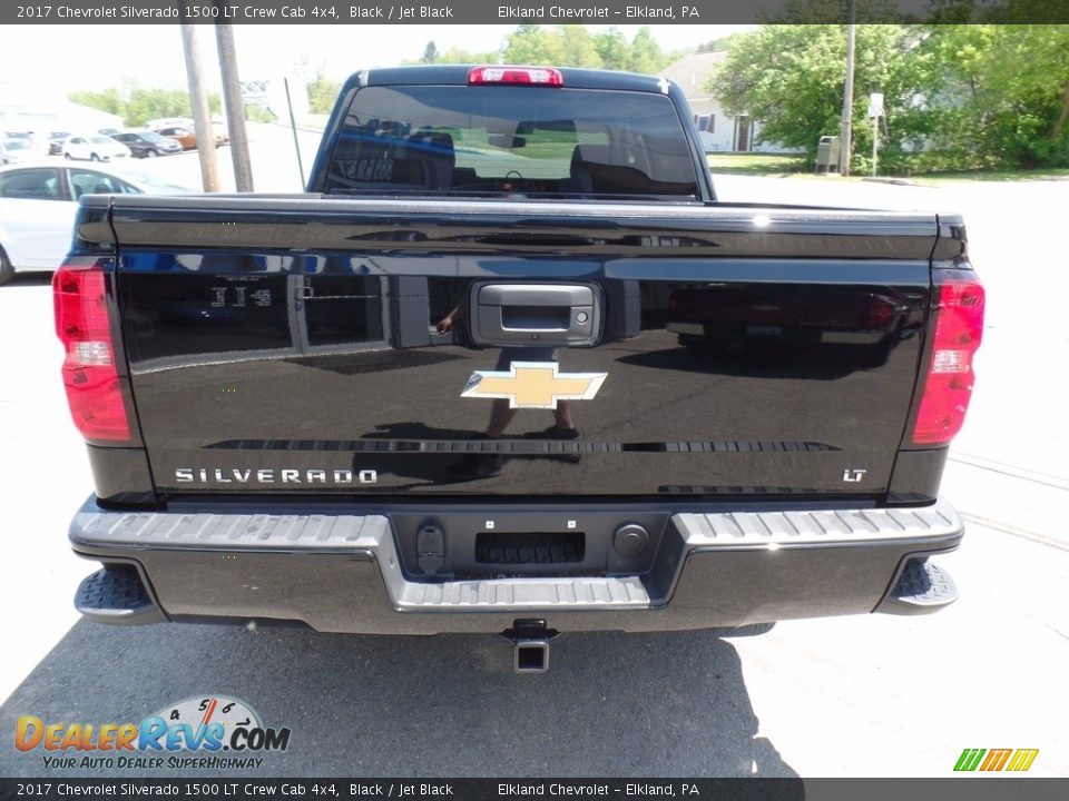 2017 Chevrolet Silverado 1500 LT Crew Cab 4x4 Black / Jet Black Photo #6