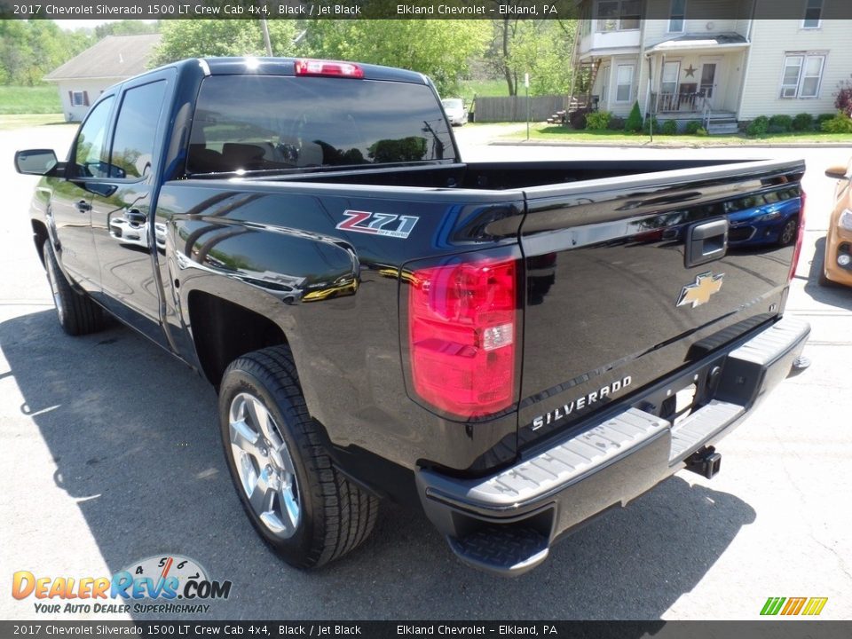 2017 Chevrolet Silverado 1500 LT Crew Cab 4x4 Black / Jet Black Photo #7