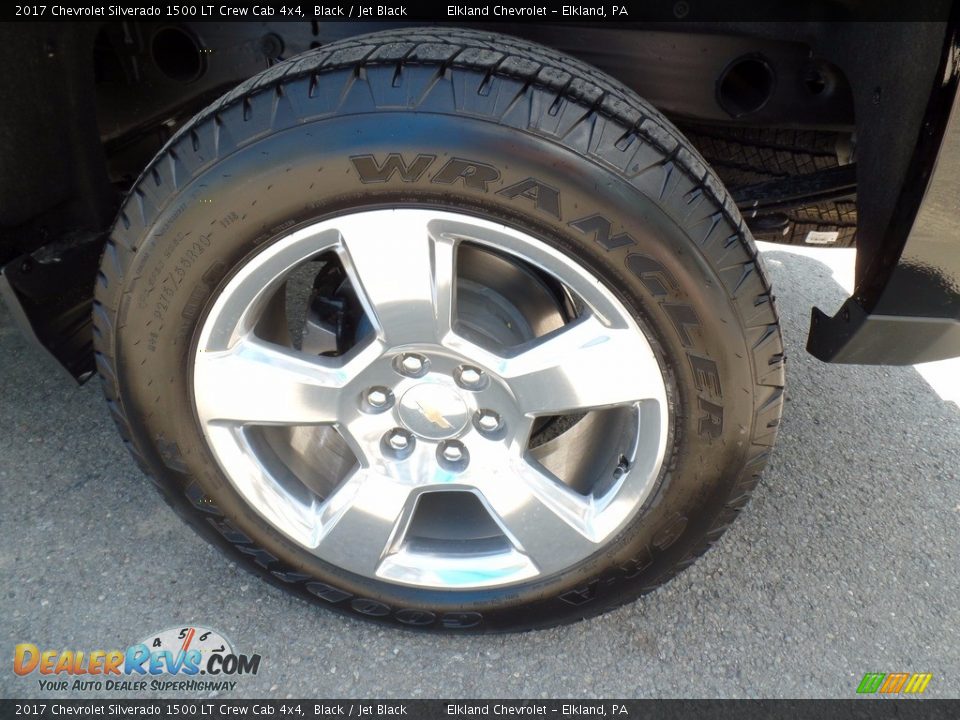 2017 Chevrolet Silverado 1500 LT Crew Cab 4x4 Black / Jet Black Photo #9