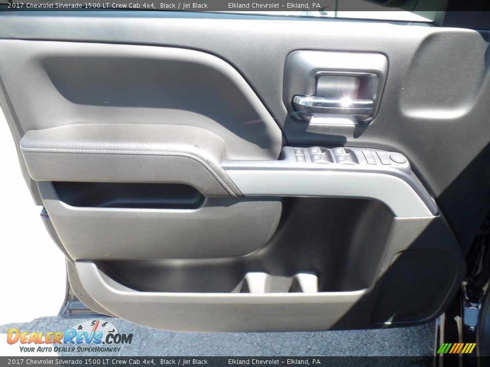 2017 Chevrolet Silverado 1500 LT Crew Cab 4x4 Black / Jet Black Photo #13
