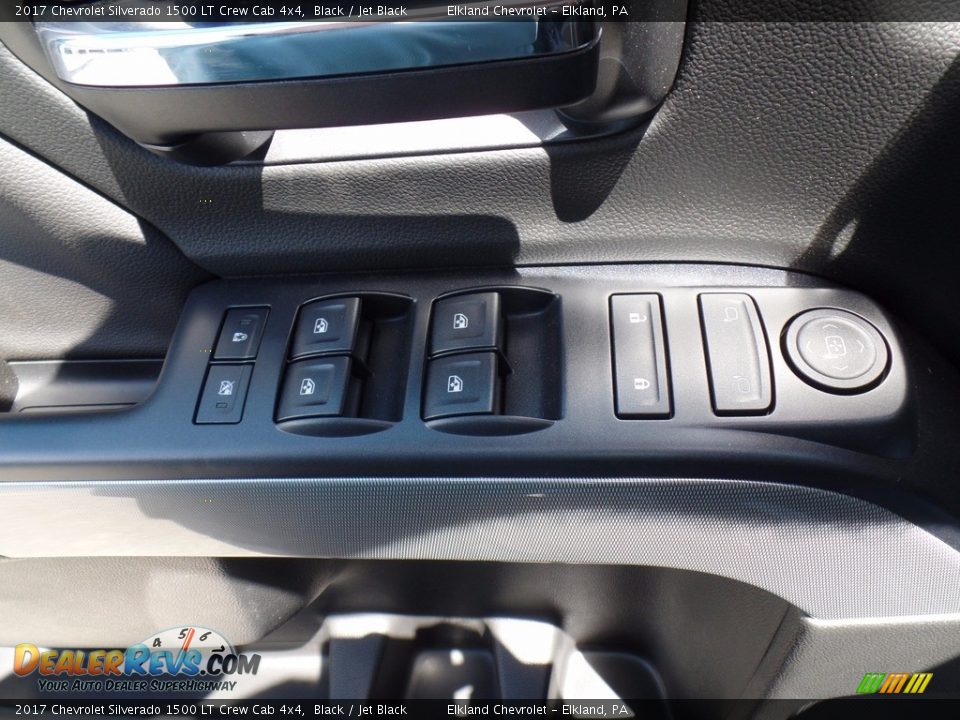 2017 Chevrolet Silverado 1500 LT Crew Cab 4x4 Black / Jet Black Photo #14
