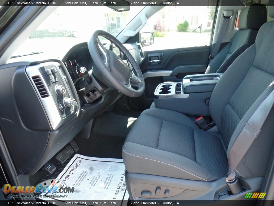 2017 Chevrolet Silverado 1500 LT Crew Cab 4x4 Black / Jet Black Photo #15