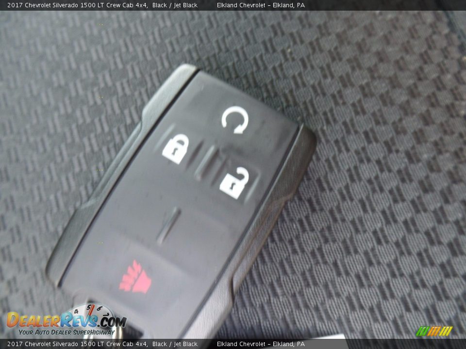 2017 Chevrolet Silverado 1500 LT Crew Cab 4x4 Black / Jet Black Photo #16