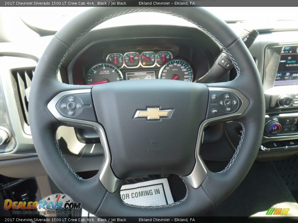 2017 Chevrolet Silverado 1500 LT Crew Cab 4x4 Black / Jet Black Photo #19