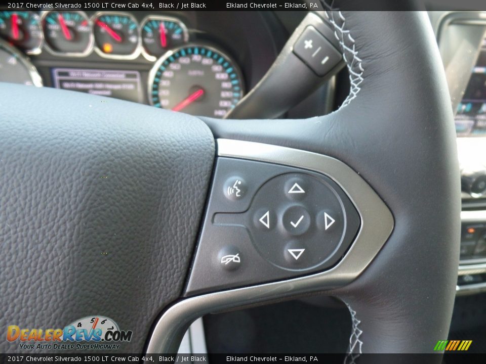 2017 Chevrolet Silverado 1500 LT Crew Cab 4x4 Black / Jet Black Photo #20