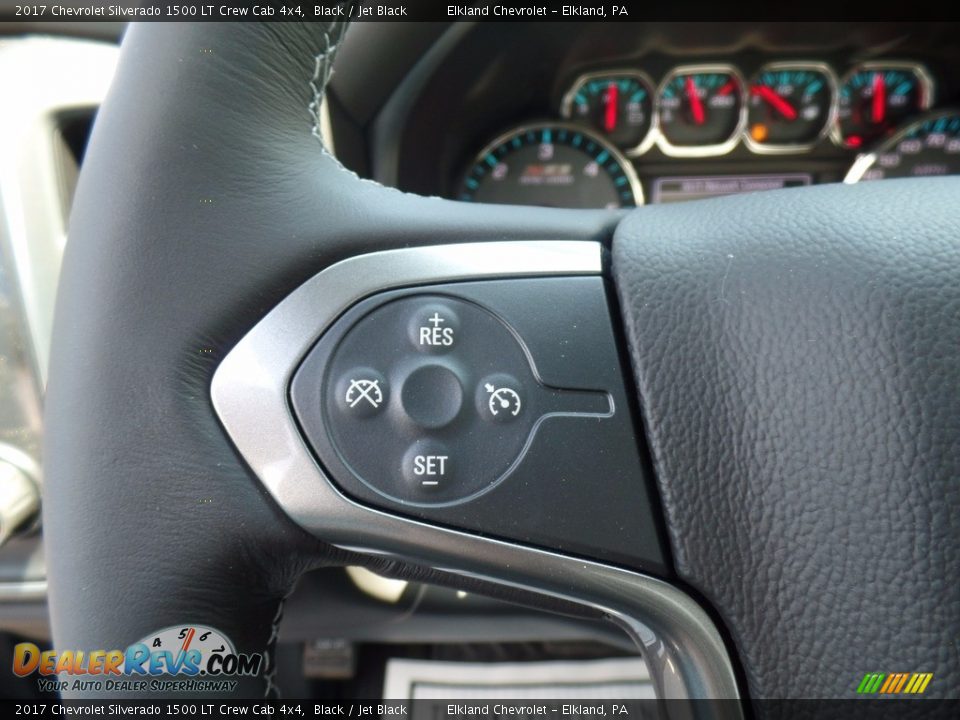 2017 Chevrolet Silverado 1500 LT Crew Cab 4x4 Black / Jet Black Photo #21