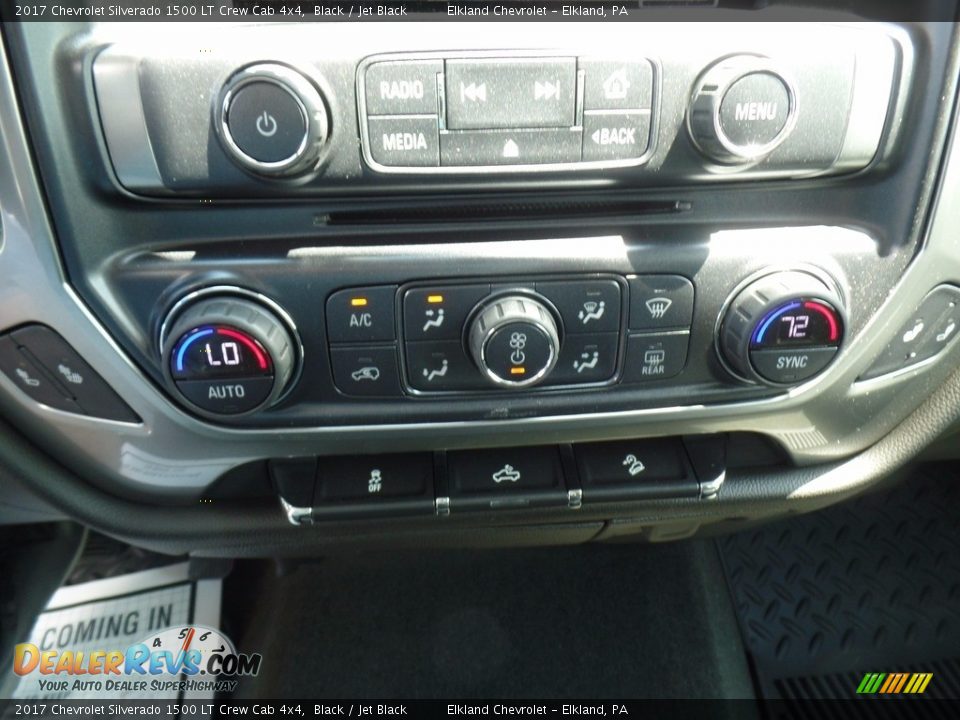 2017 Chevrolet Silverado 1500 LT Crew Cab 4x4 Black / Jet Black Photo #31