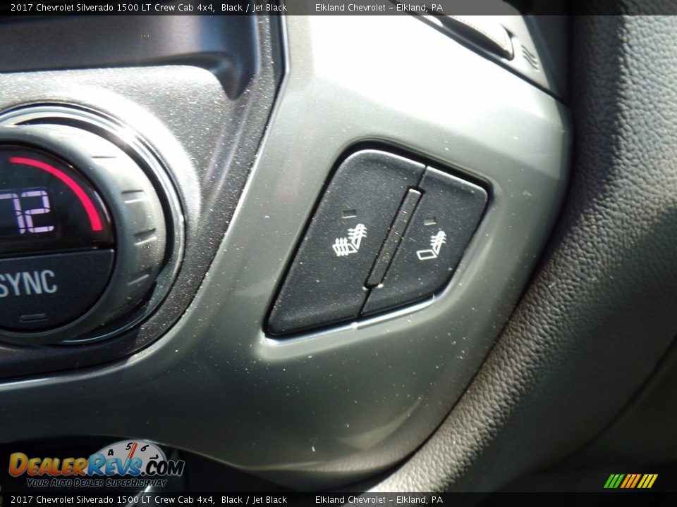 2017 Chevrolet Silverado 1500 LT Crew Cab 4x4 Black / Jet Black Photo #33