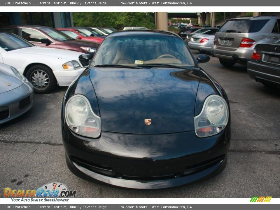 2000 Porsche 911 Carrera Cabriolet Black / Savanna Beige Photo #4